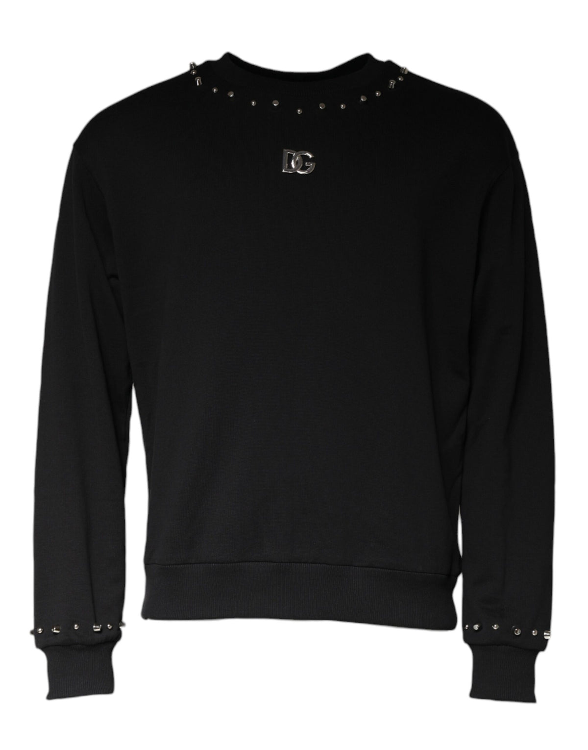 Dolce & Gabbana Black Logo Stud Pullover Sweatshirt Sweater -   -  Dolce & Gabbana.