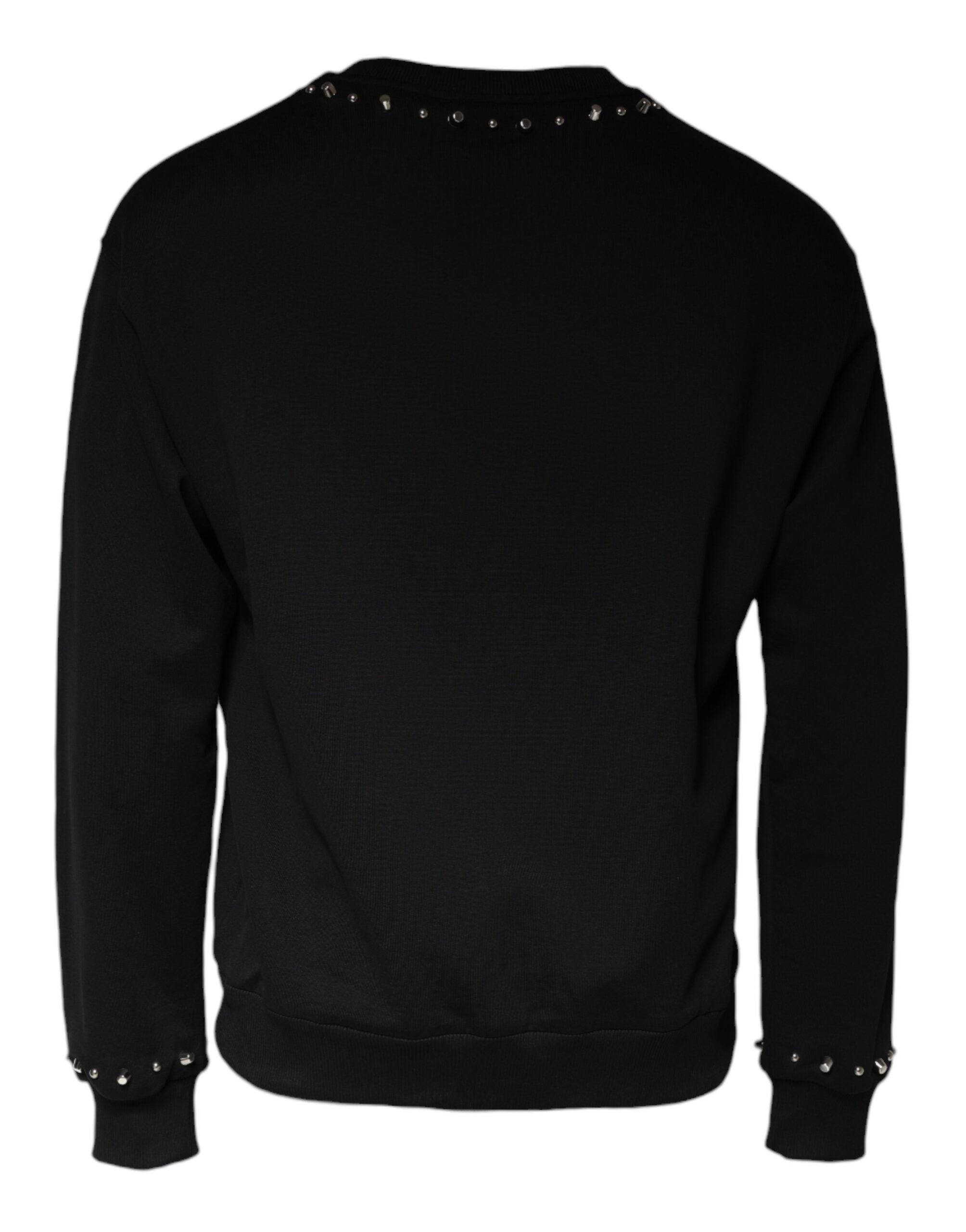 Dolce & Gabbana Black Logo Stud Pullover Sweatshirt Sweater -   -  Dolce & Gabbana.