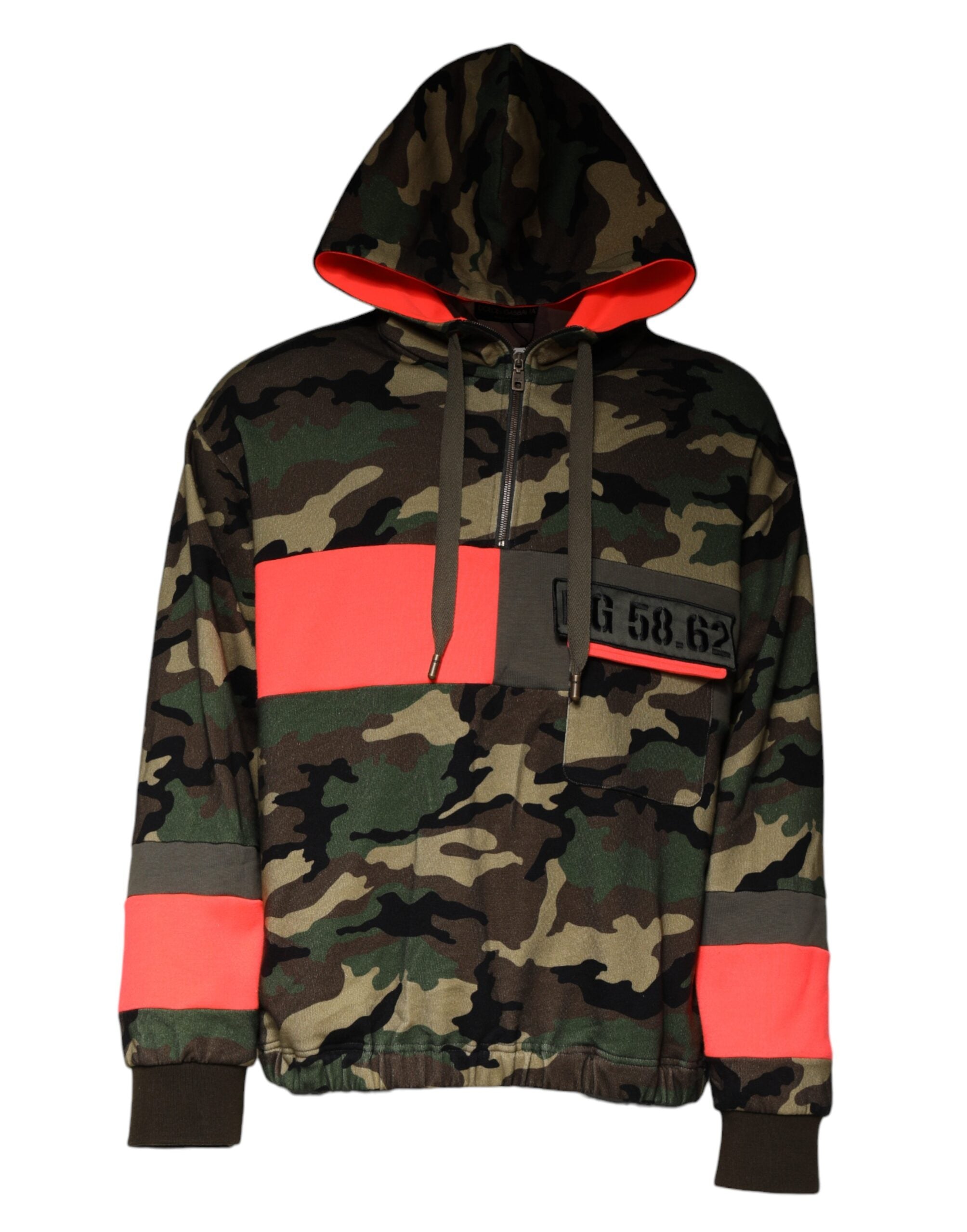 Dolce & Gabbana Multicolor Camouflage Hooded Men Sweatshirt Sweater -   -  Dolce & Gabbana.