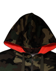 Dolce & Gabbana Multicolor Camouflage Hooded Men Sweatshirt Sweater -   -  Dolce & Gabbana.