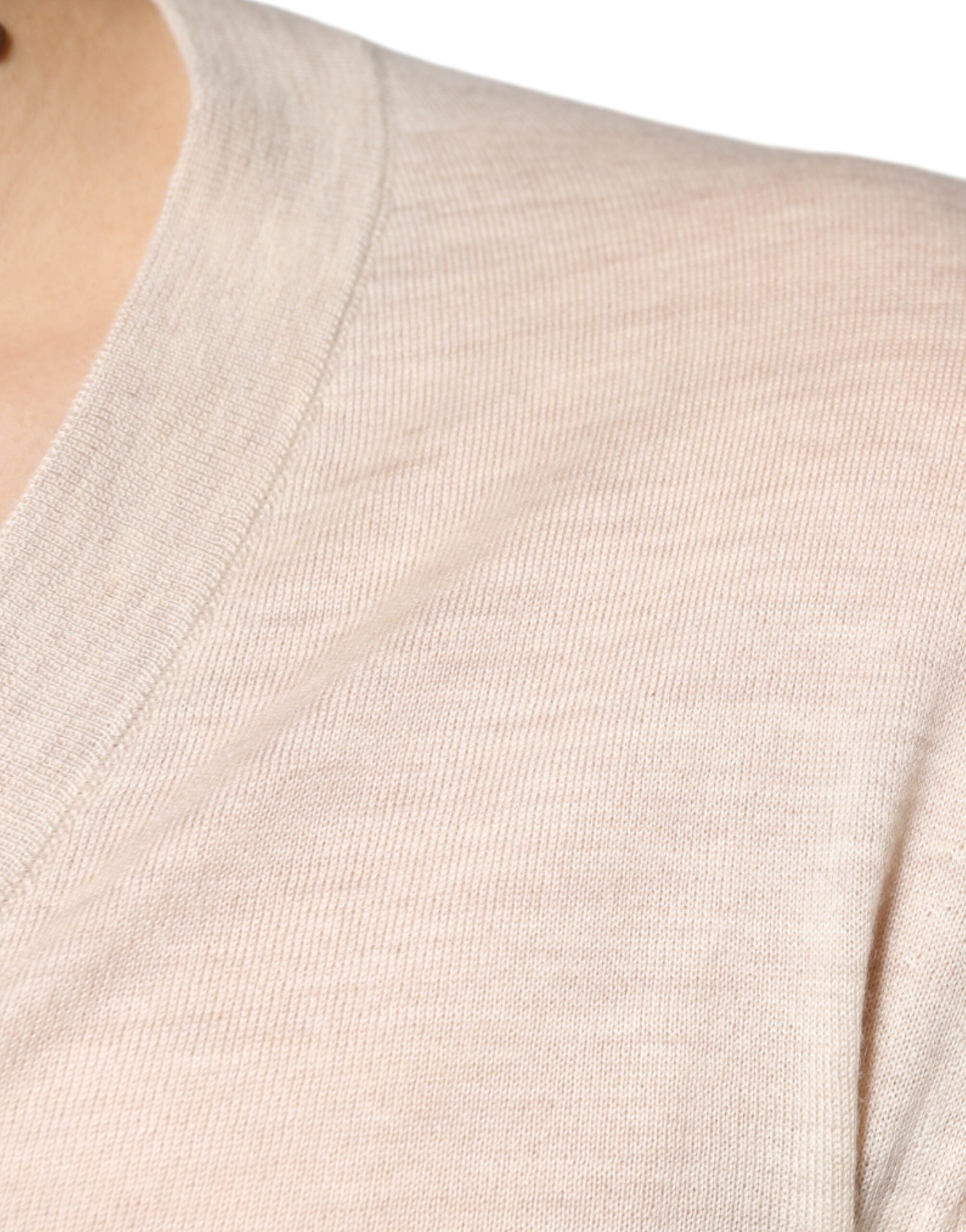Dolce & Gabbana Beige Cashmere Button Down Cardigan Sweater -   -  Dolce & Gabbana.