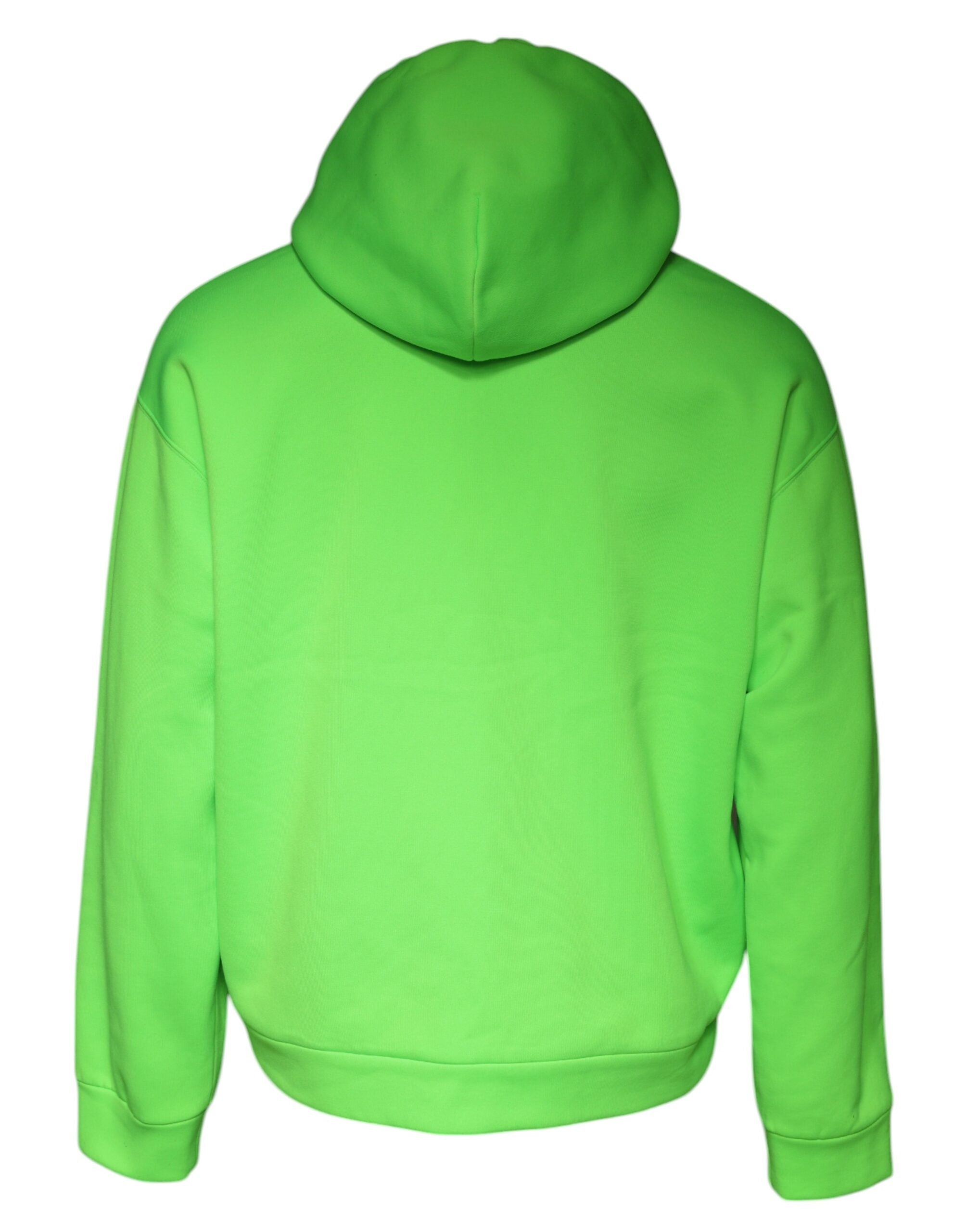 Dolce & Gabbana Green Logo Hooded Pullover Men Sweatshirt Sweater -   -  Dolce & Gabbana.