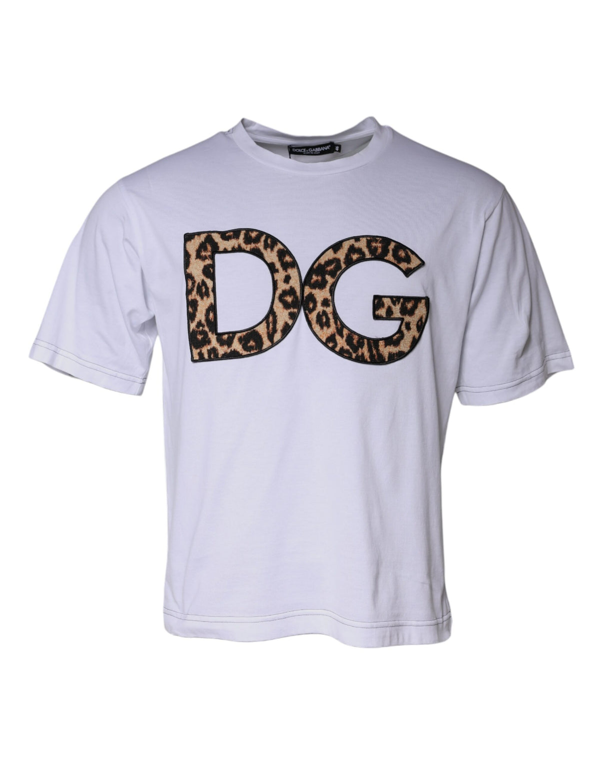 Dolce & Gabbana White DG Logo Cotton Shorts Sleeves T-shirt -   -  Dolce & Gabbana.