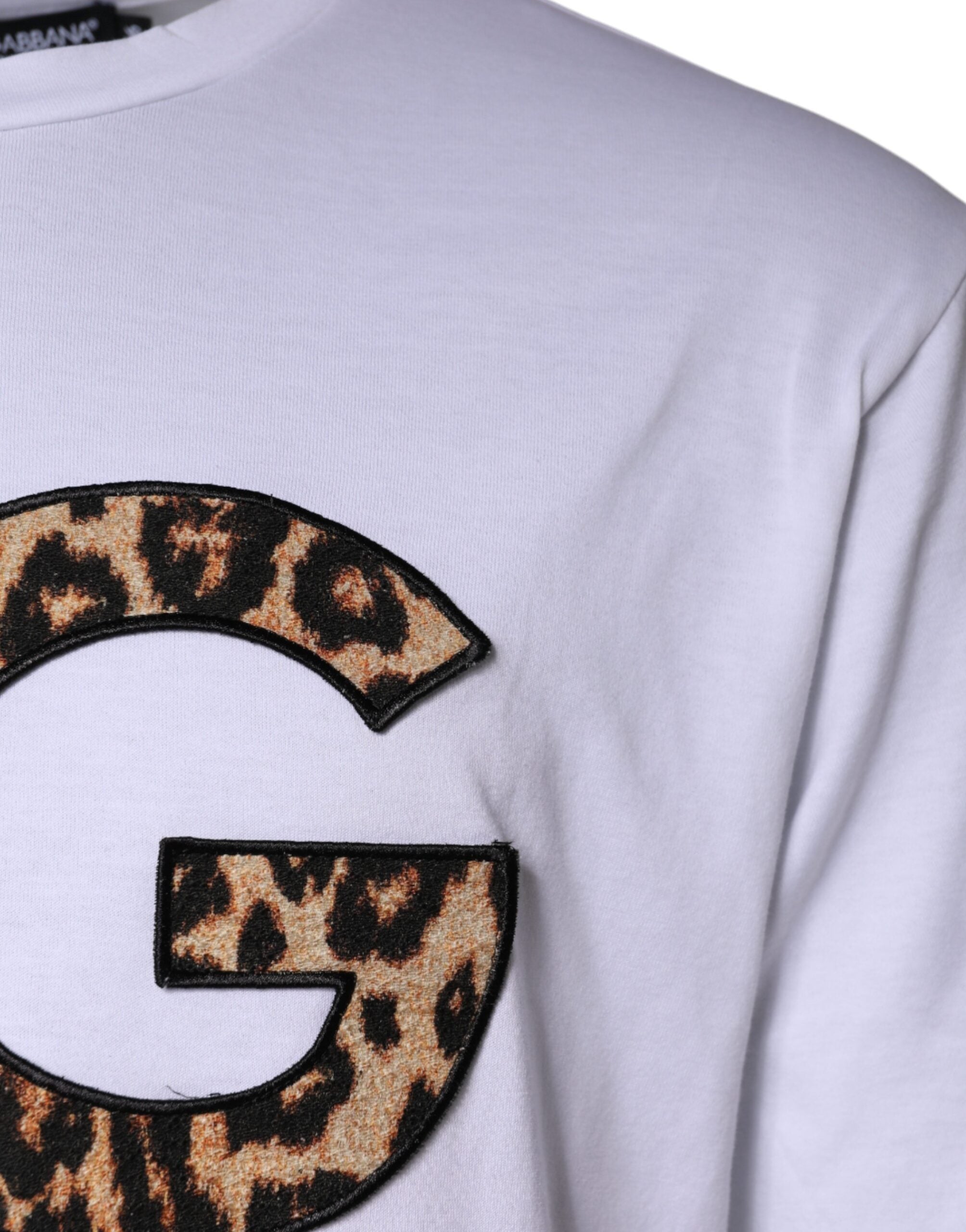 Dolce & Gabbana White DG Logo Cotton Shorts Sleeves T-shirt -   -  Dolce & Gabbana.