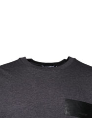 Dolce & Gabbana Gray Logo Patch Cotton Crew Neck T-shirt -   -  Dolce & Gabbana.