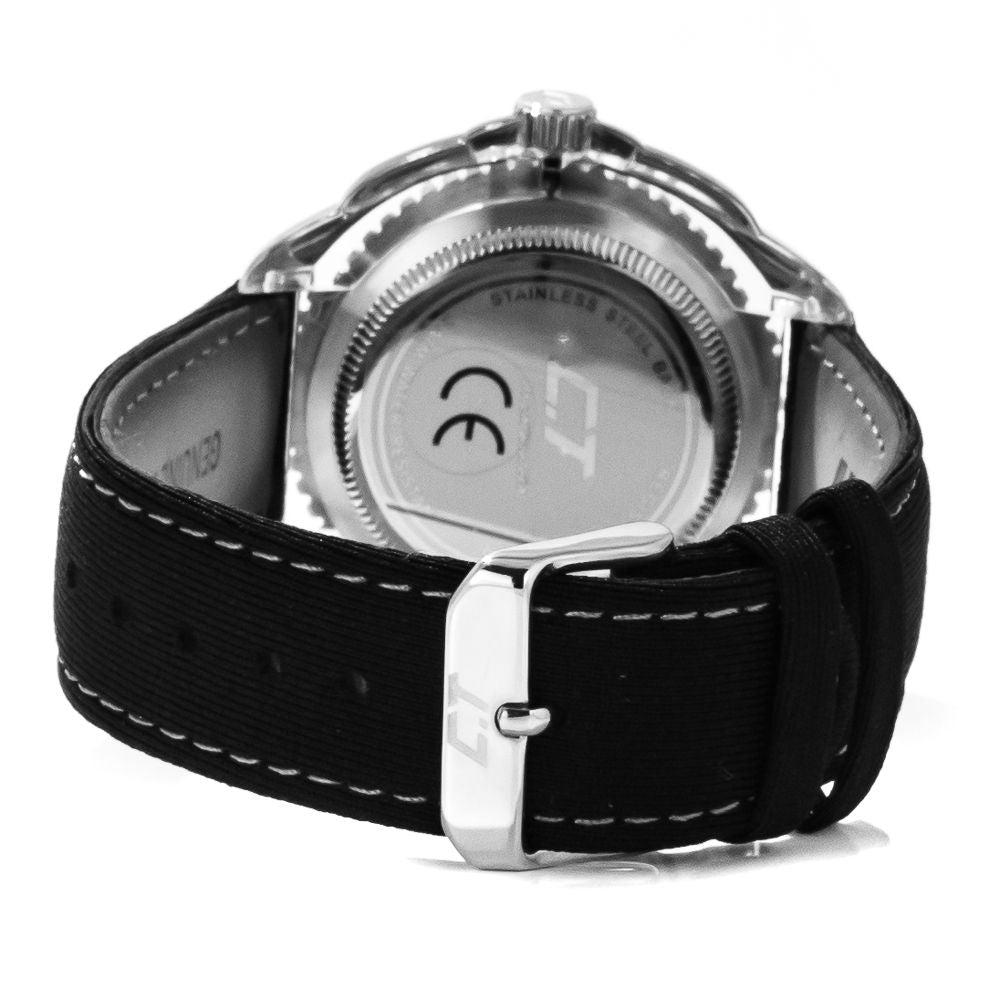 Chronotech Black Leather Watch -   -  Chronotech.