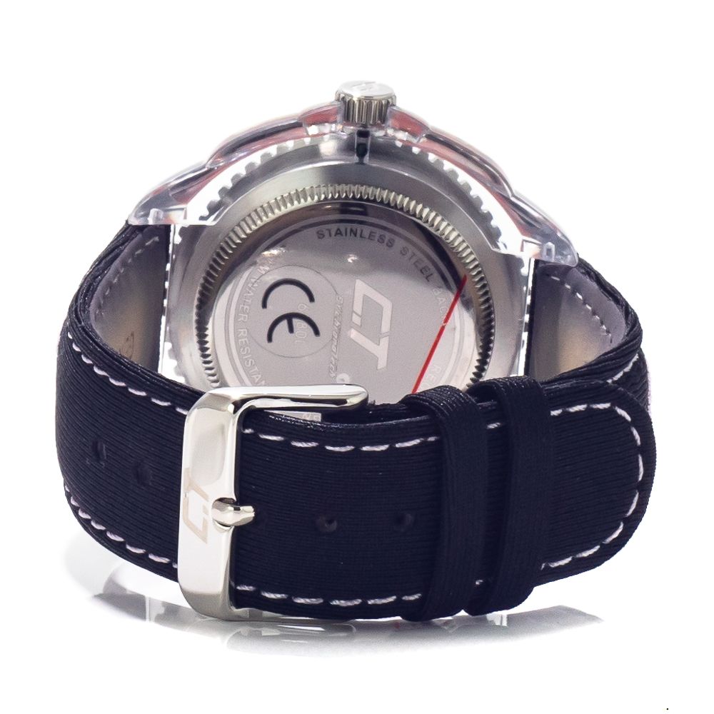 Chronotech Black Leather Watch -   -  Chronotech.