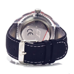 Chronotech Black Leather Watch -   -  Chronotech.