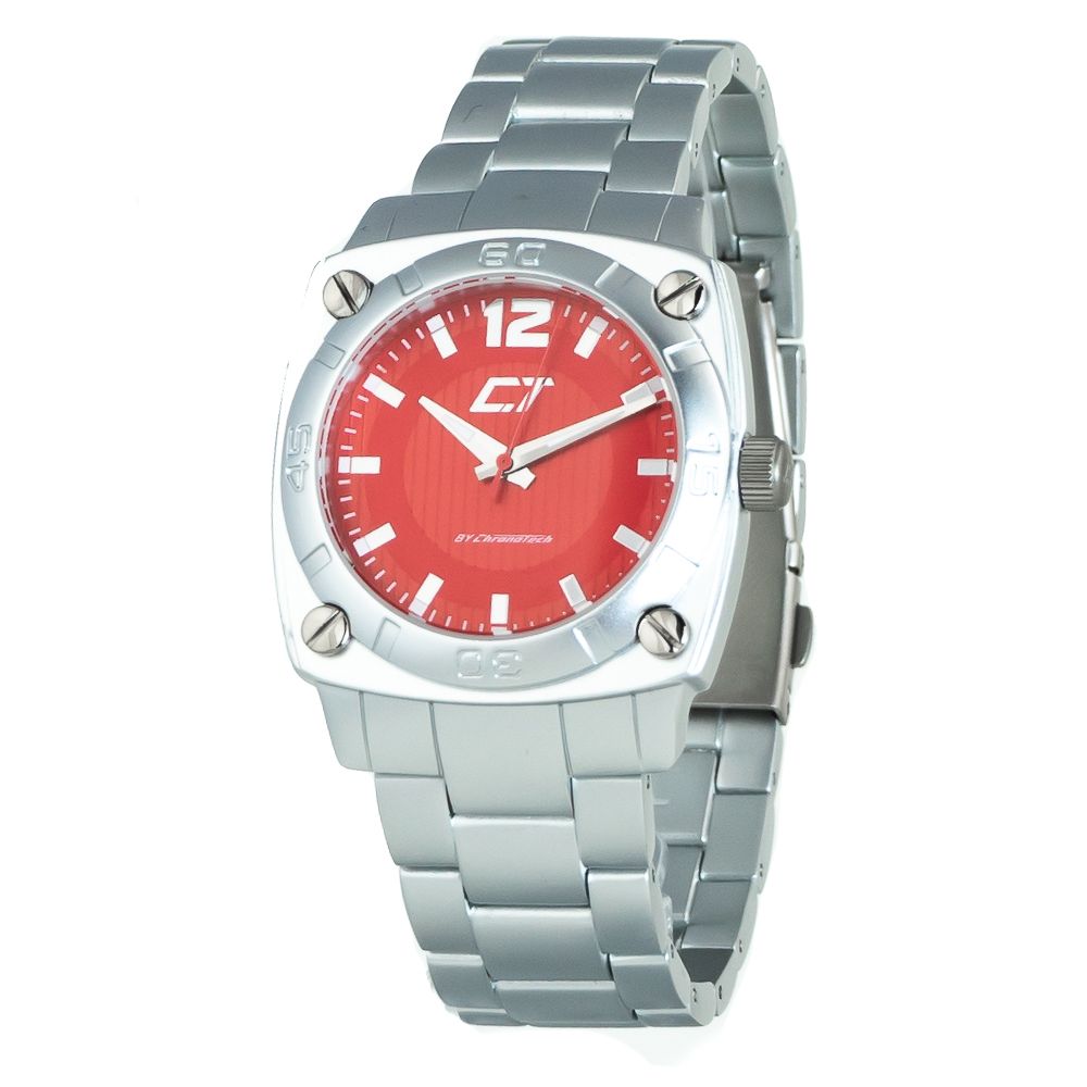 Chronotech Silver Stainless Steel Watch -   -  Chronotech.