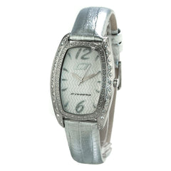 Chronotech Silver Leather Watch -   -  Chronotech.
