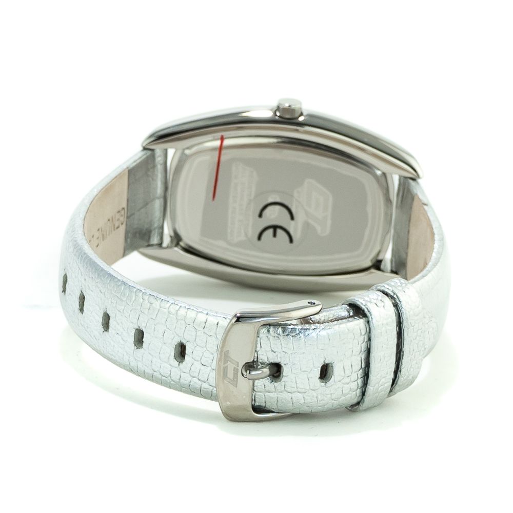 Chronotech Silver Leather Watch -   -  Chronotech.
