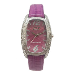Chronotech Purple Leather Watch -   -  Chronotech.