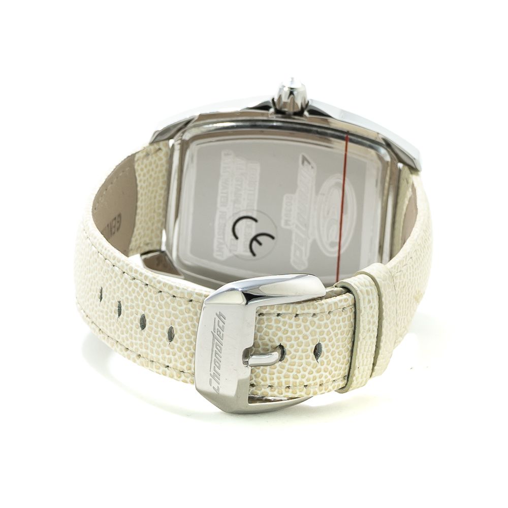 Chronotech White Leather Watch -   -  Chronotech.