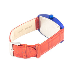 Chronotech Red Leather Watch -   -  Chronotech.