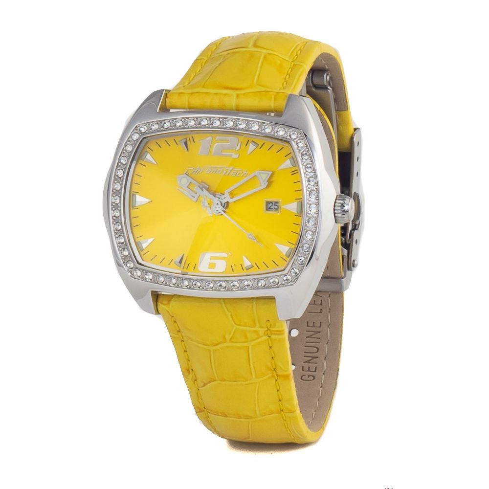 Chronotech Yellow Leather Watch -   -  Chronotech.