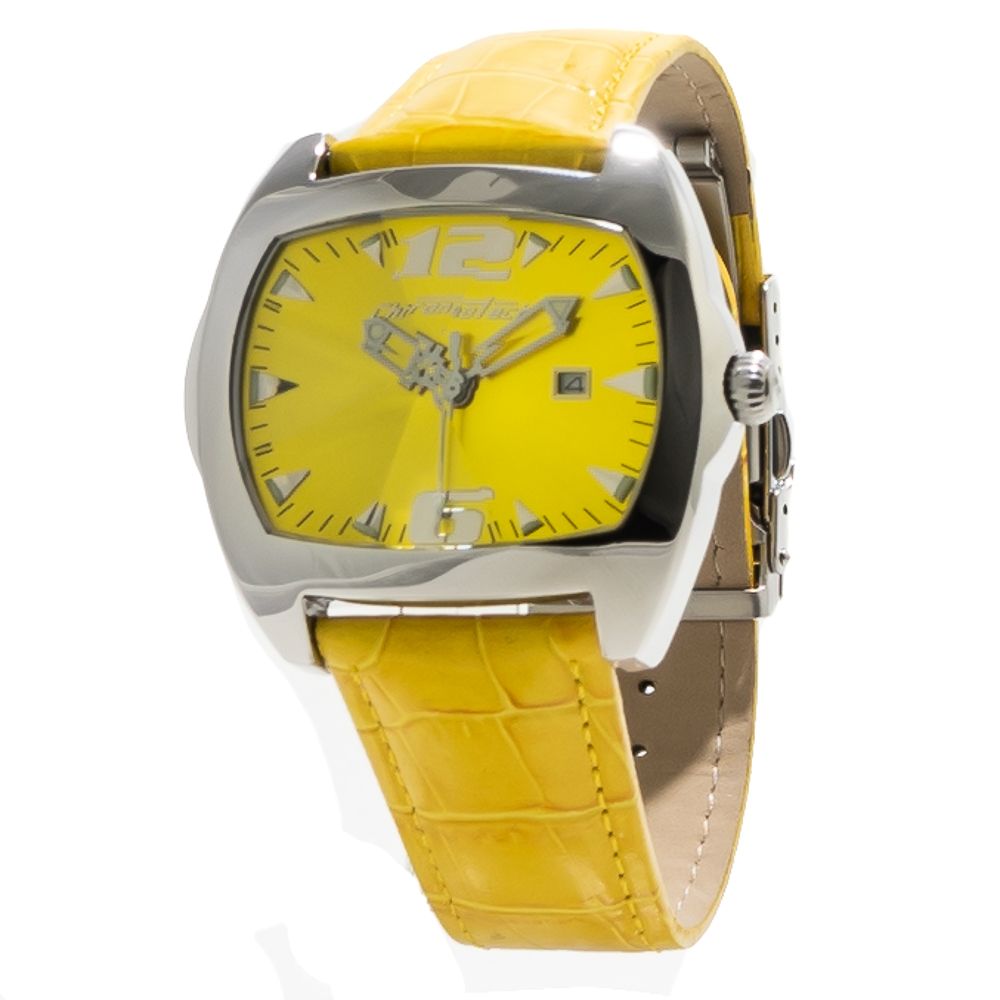 Chronotech Yellow Leather Watch -   -  Chronotech.