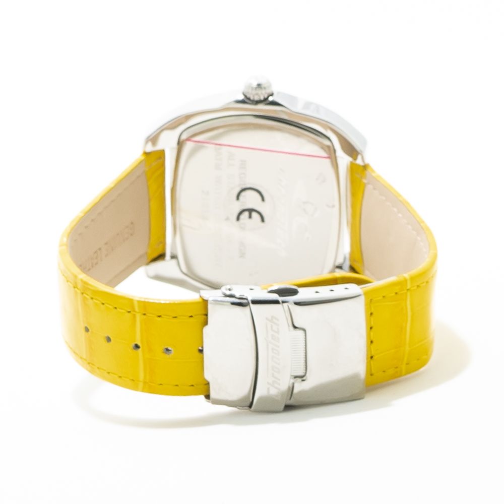 Chronotech Yellow Leather Watch -   -  Chronotech.