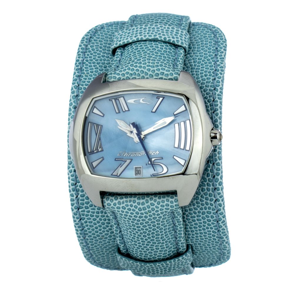 Chronotech Green Leather Watch -   -  Chronotech.