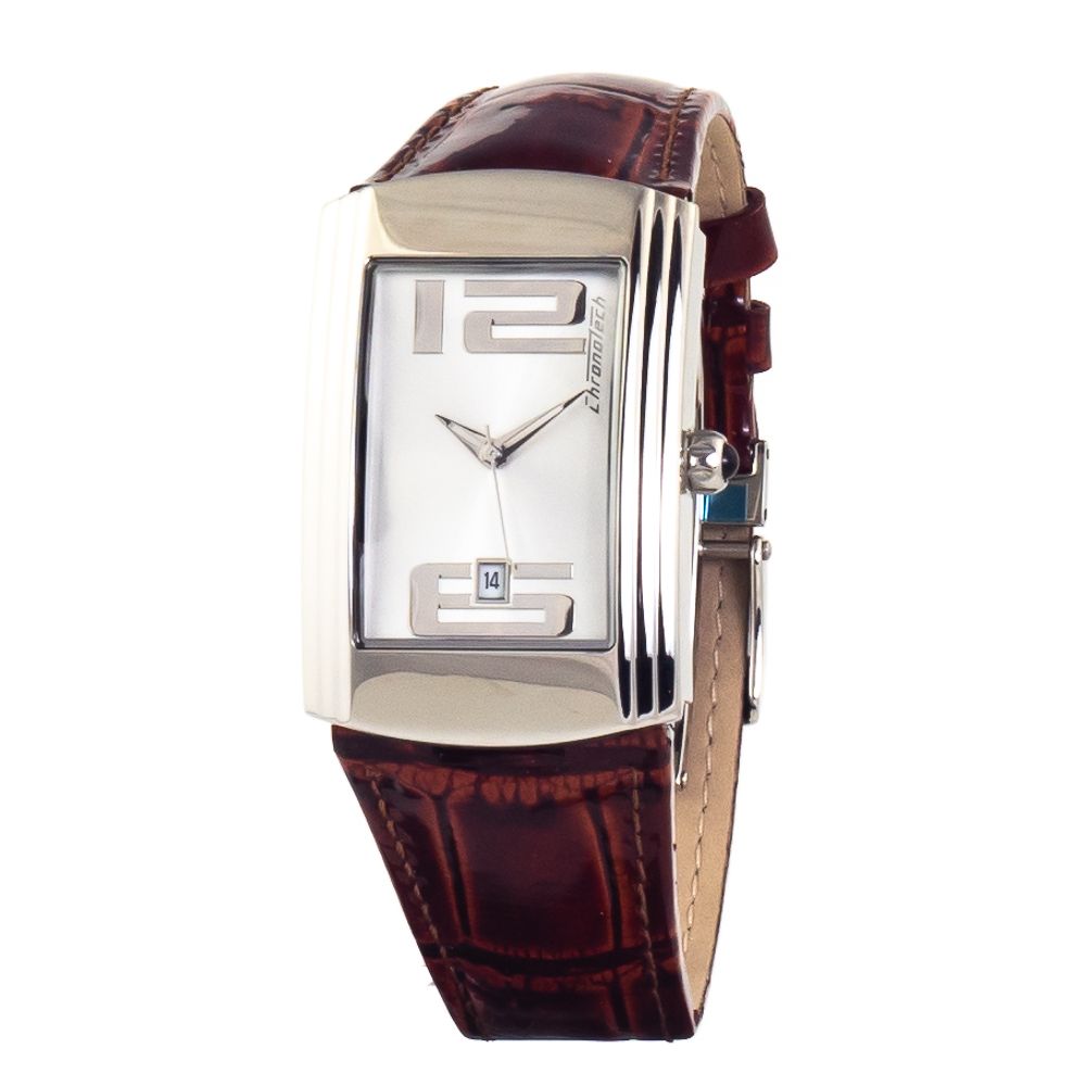 Chronotech Brown Leather Watch -   -  Chronotech.