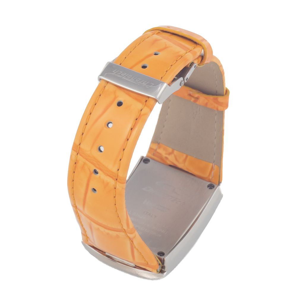 Chronotech Orange Leather Watch -   -  Chronotech.