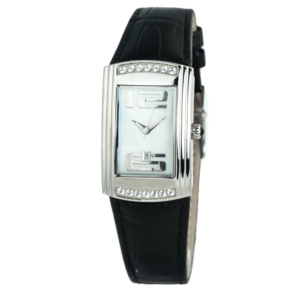 Chronotech Black Leather Watch -   -  Chronotech.