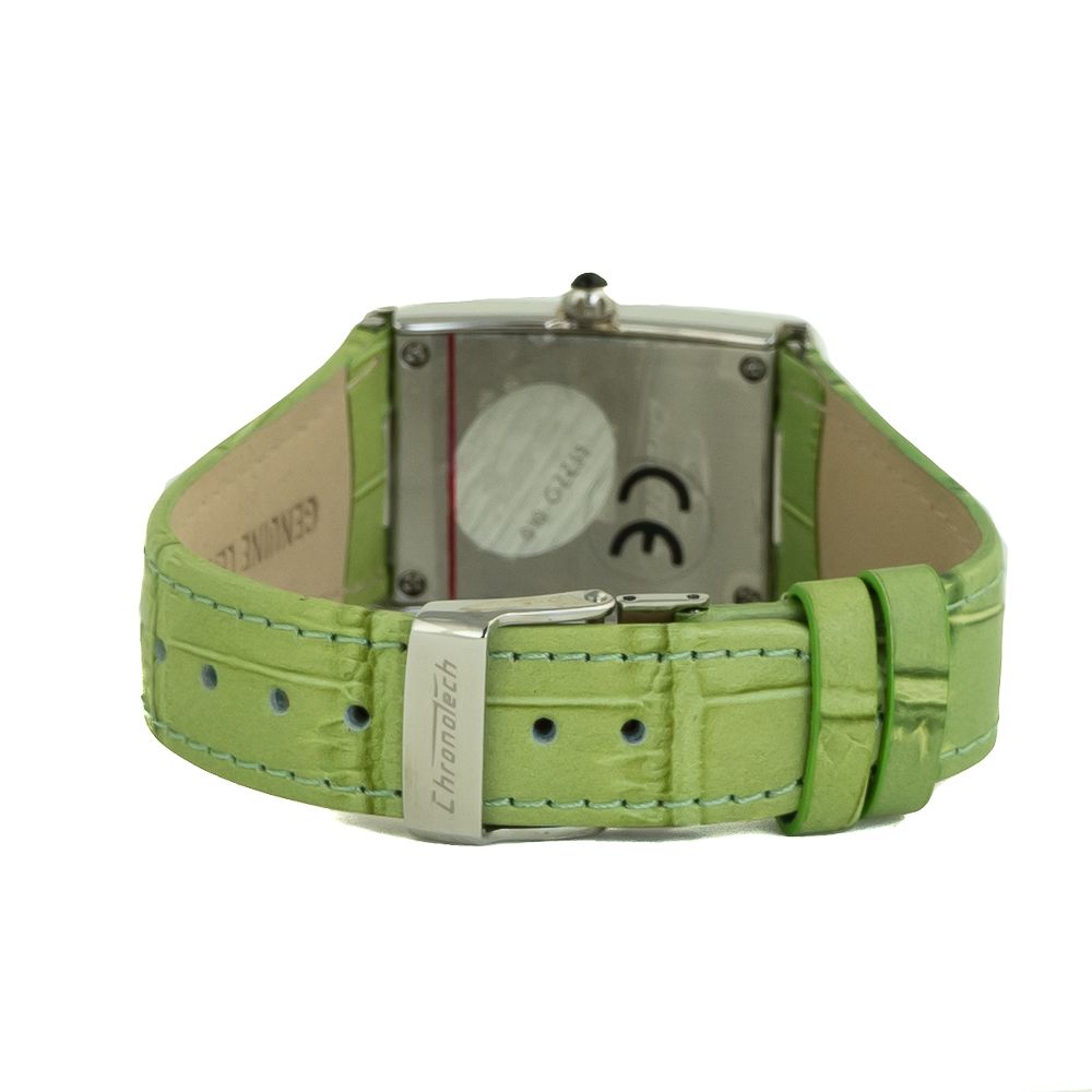 Chronotech Green Leather Watch -   -  Chronotech.