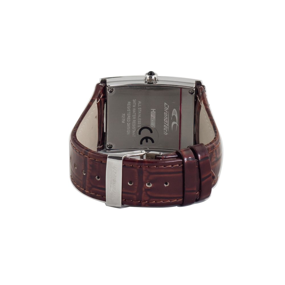 Chronotech Brown Leather Watch -   -  Chronotech.
