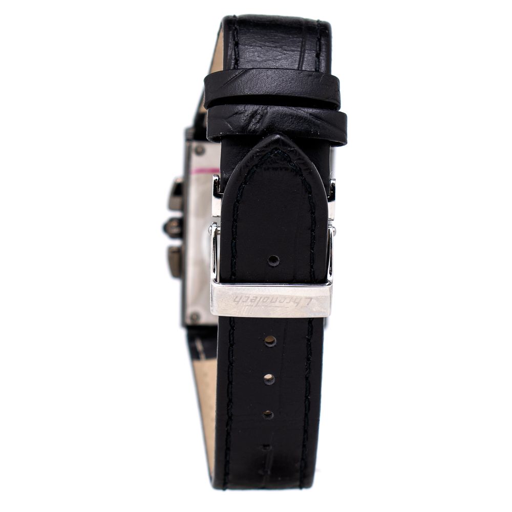 Chronotech Black Leather Watch -   -  Chronotech.