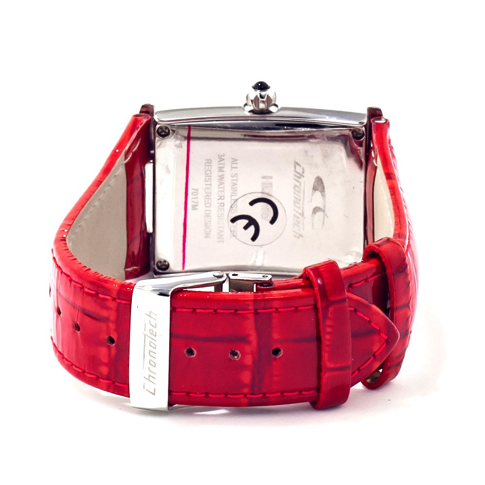 Chronotech Red Leather Watch -   -  Chronotech.