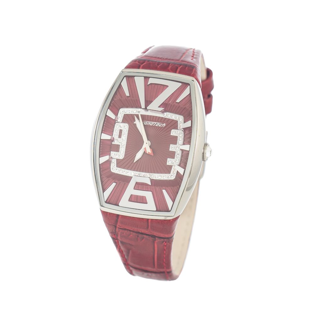 Chronotech Red Leather Watch -   -  Chronotech.