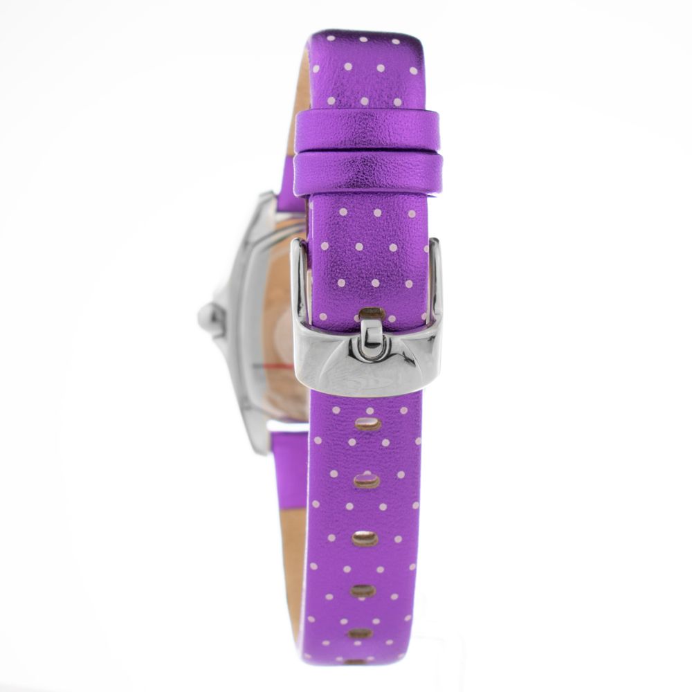 Chronotech Purple Leather Watch -   -  Chronotech.