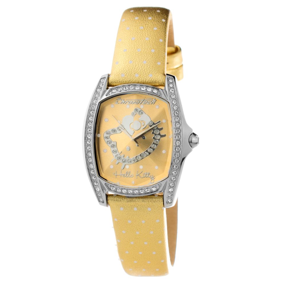 Chronotech Gold Leather Watch -   -  Chronotech.