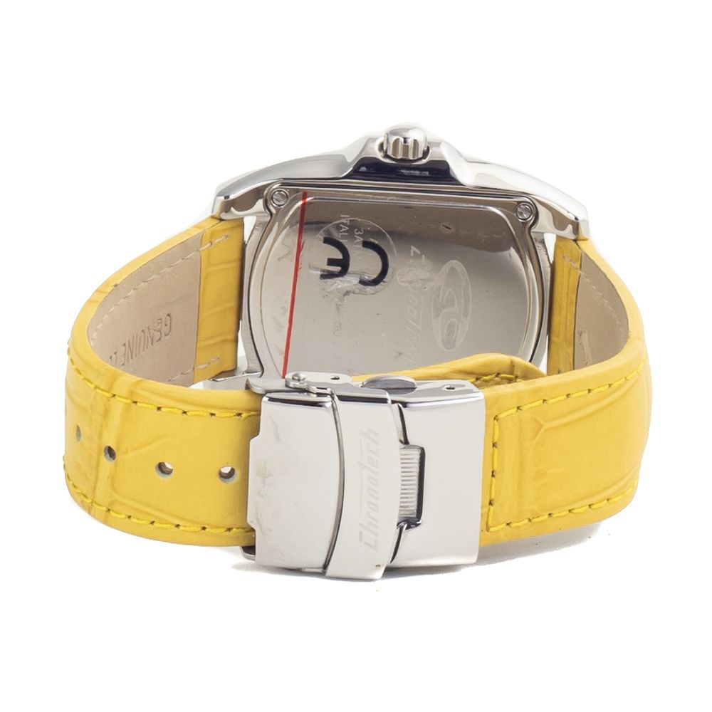 Chronotech Yellow Leather Watch -   -  Chronotech.