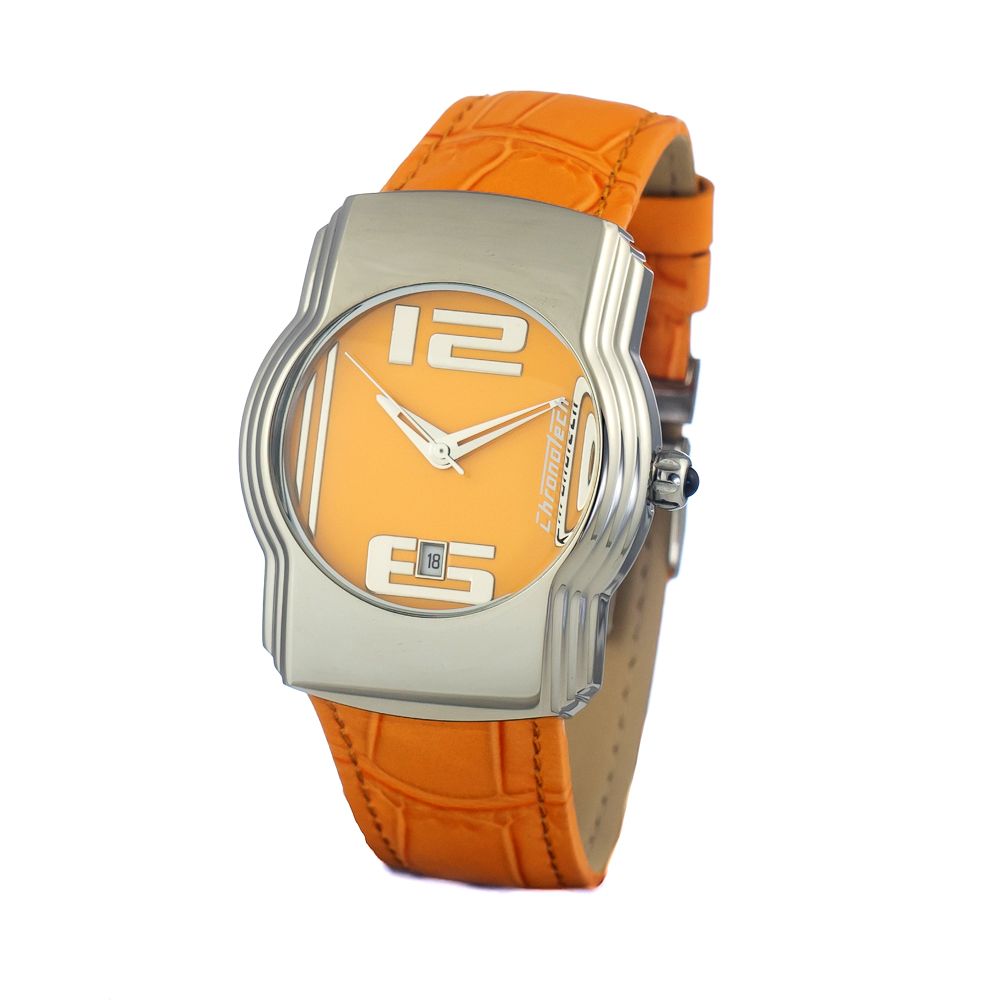 Chronotech Orange Leather Watch -   -  Chronotech.