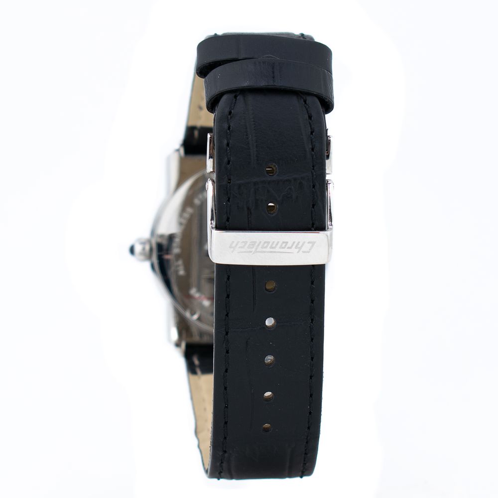 Chronotech Black Leather Watch -   -  Chronotech.