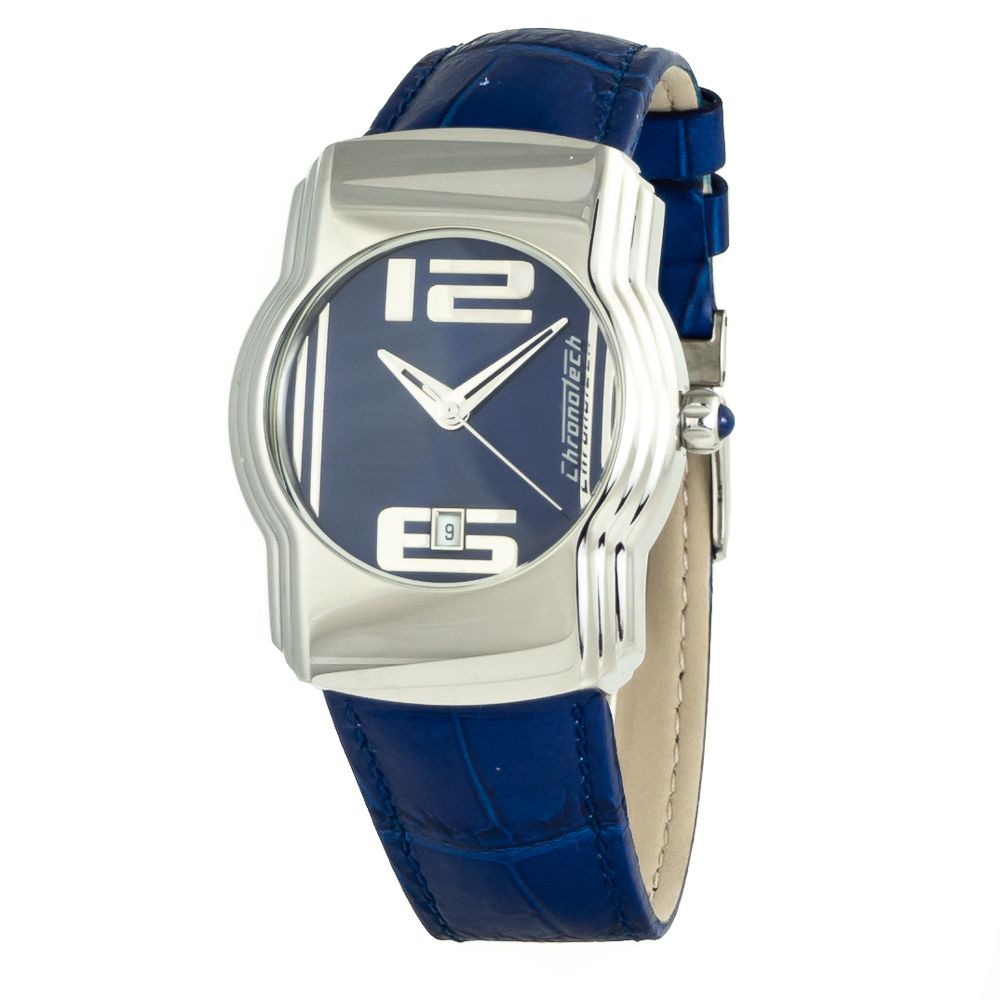Chronotech Blue Leather Watch -   -  Chronotech.
