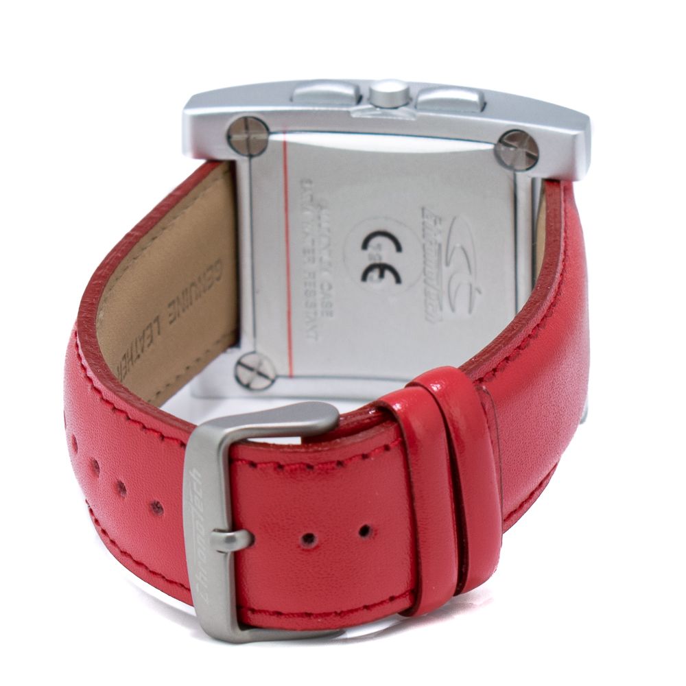 Chronotech Red Leather Watch -   -  Chronotech.