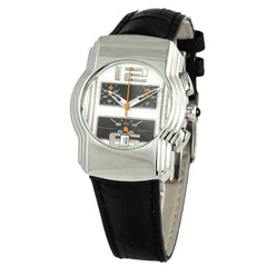 Chronotech Black Leather Watch -   -  Chronotech.