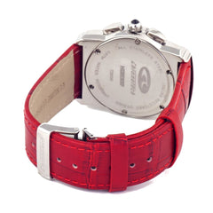 Chronotech Red Leather Watch -   -  Chronotech.
