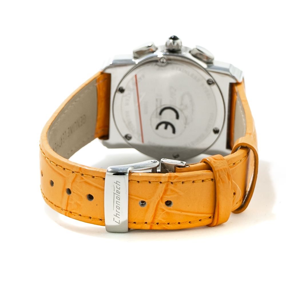 Chronotech Orange Leather Watch -   -  Chronotech.