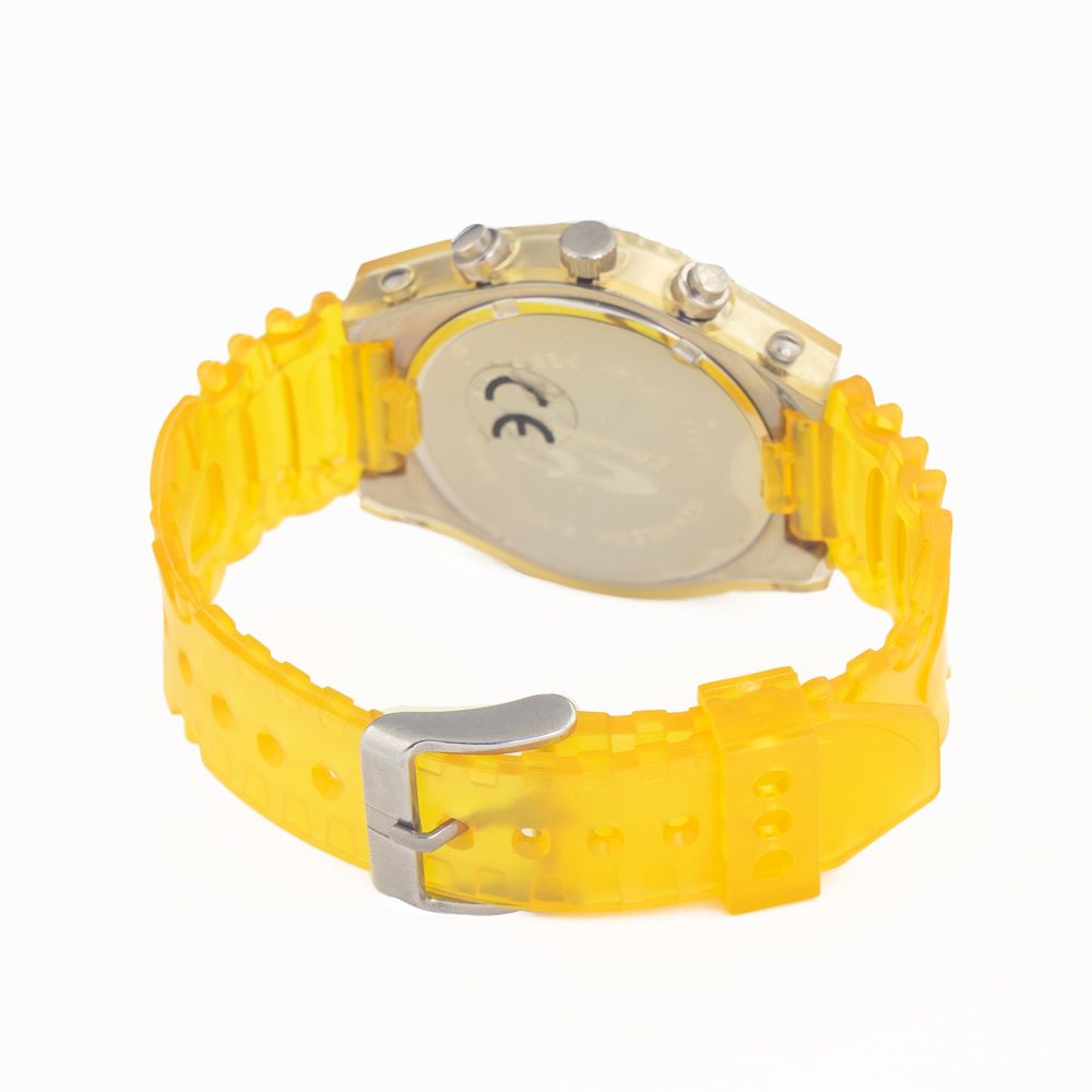 Chronotech Yellow Rubber Watch -   -  Chronotech.
