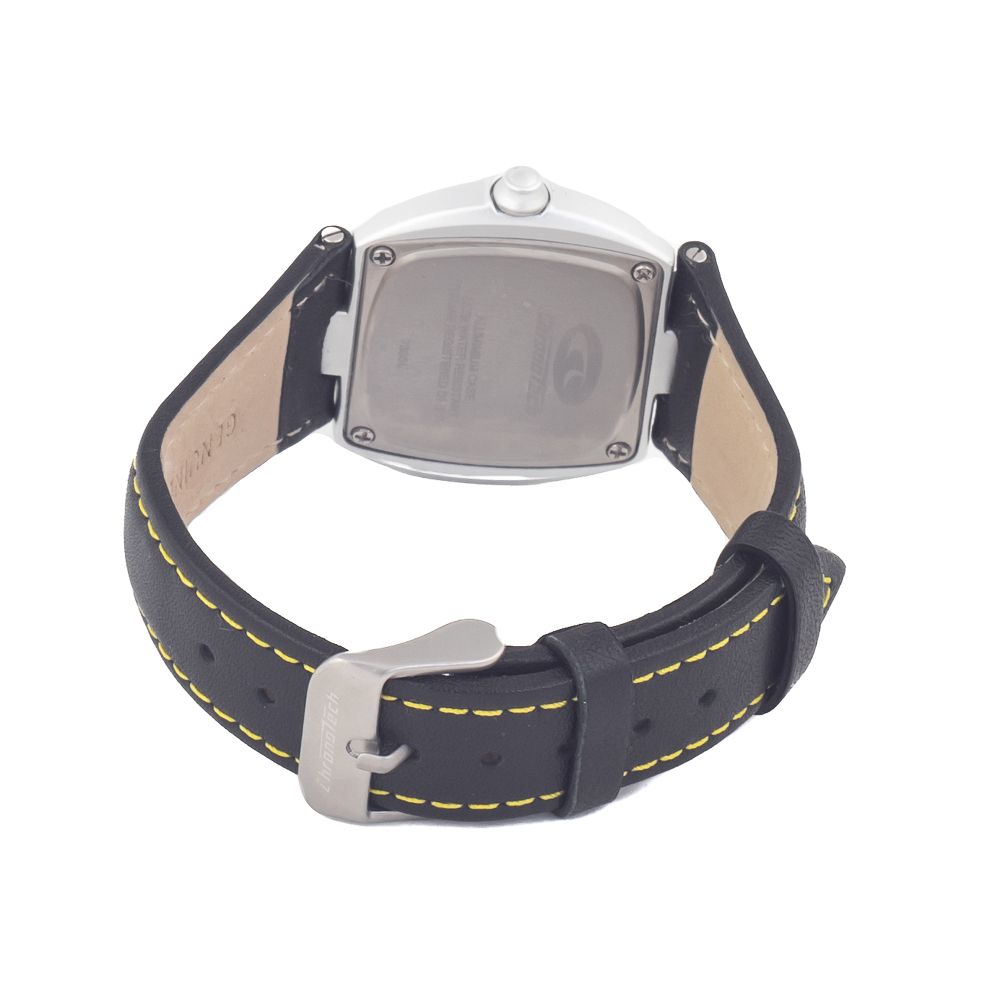 Chronotech Black Leather Watch -   -  Chronotech.