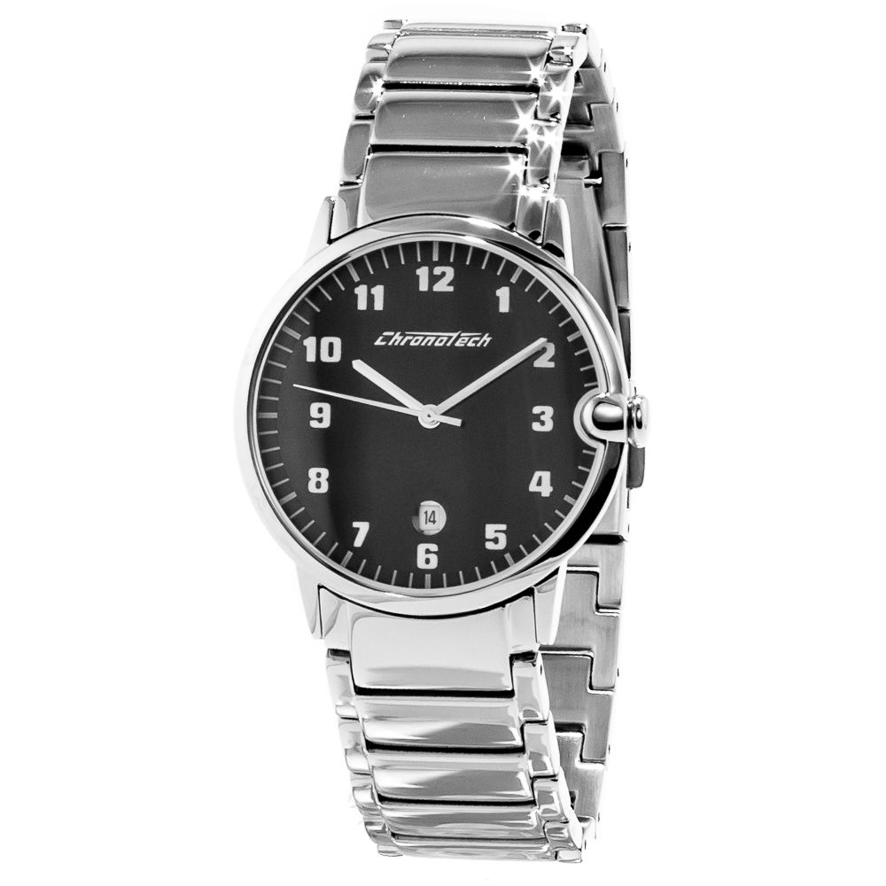 Chronotech Silver Stainless Steel Watch -   -  Chronotech.