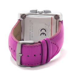 Chronotech Purple Leather Watch -   -  Chronotech.