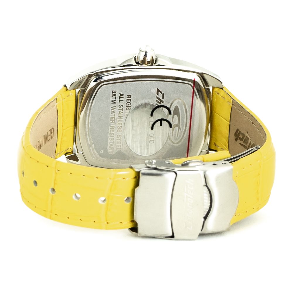 Chronotech Yellow Leather Watch -   -  Chronotech.