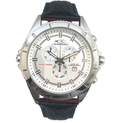 Chronotech Black Leather Watch -   -  Chronotech.