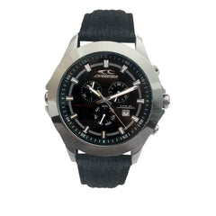 Chronotech Black Leather Watch -   -  Chronotech.