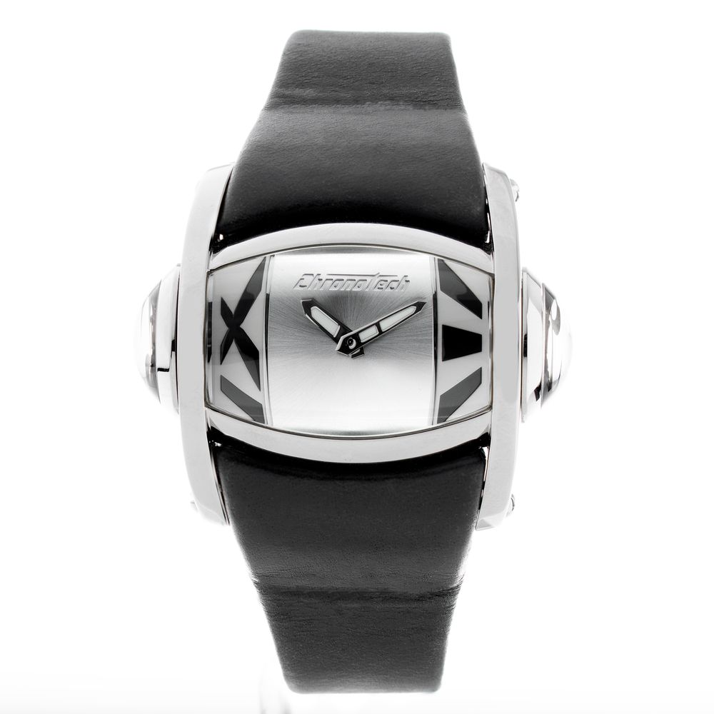 Chronotech Black Leather Watch -   -  Chronotech.