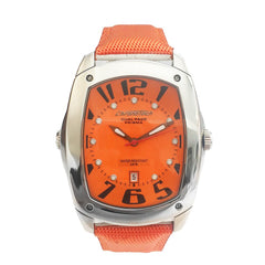 Chronotech Orange Leather Watch -   -  Chronotech.