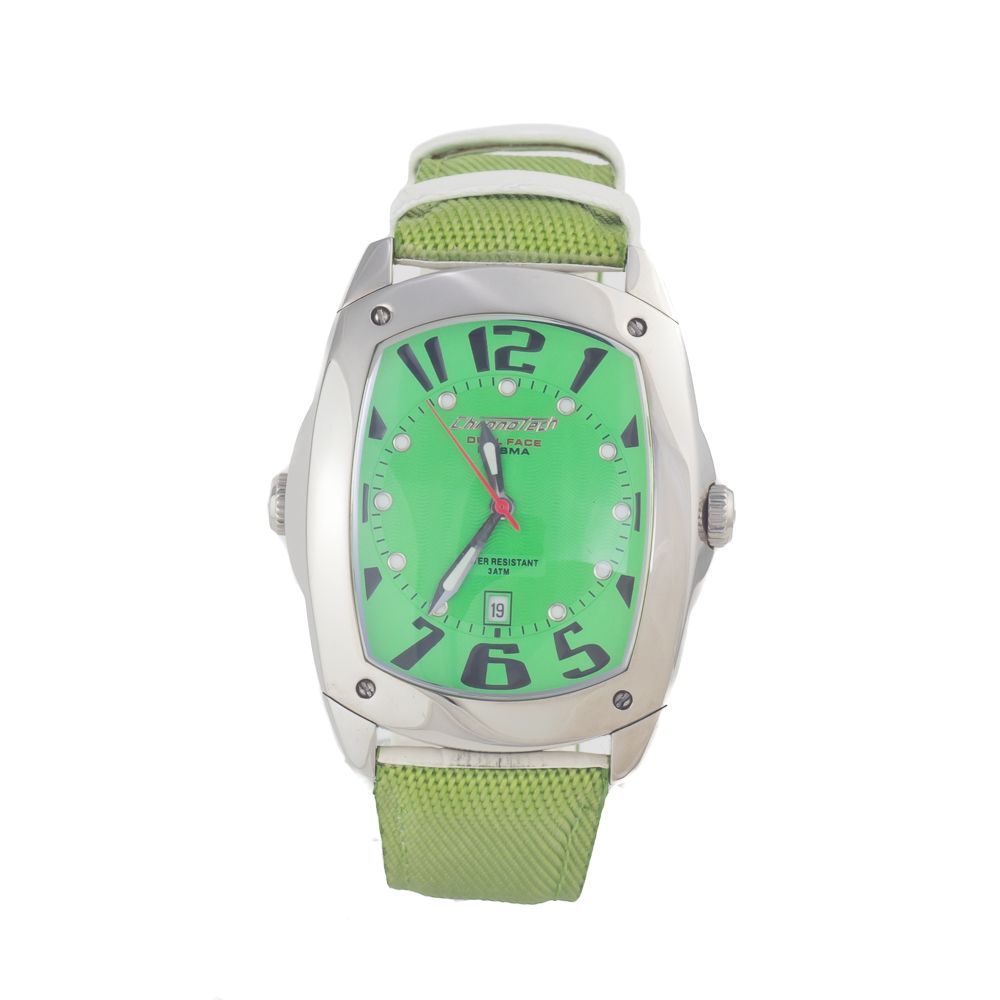 Chronotech Green Leather Watch -   -  Chronotech.